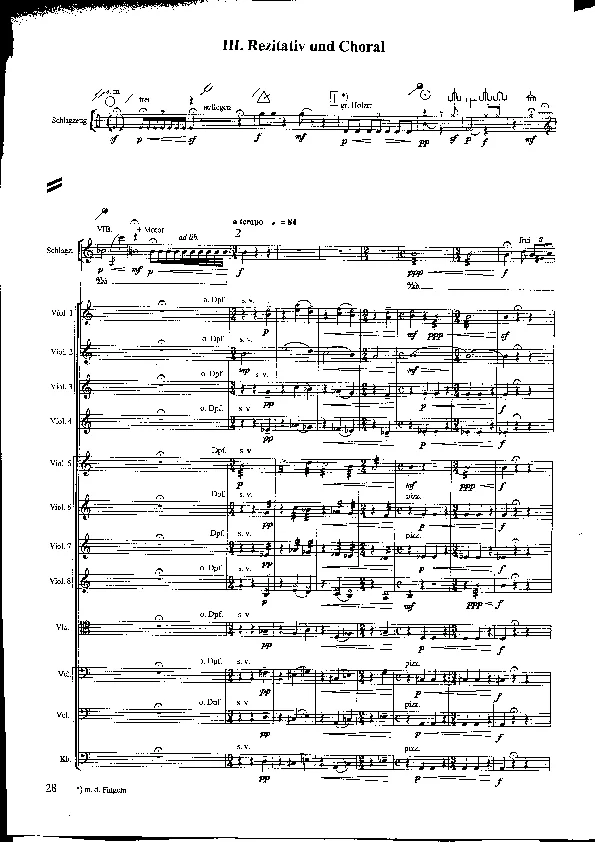 Bertold Hummel : Aphorismes sur B-A-C-H, op. 105, n° 3 (partition)