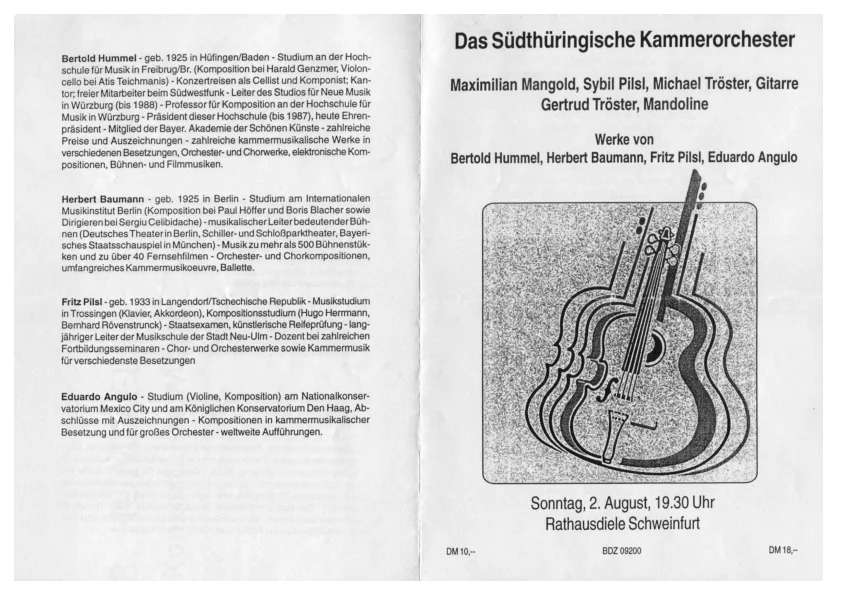 Programme de l'UA op. 89b