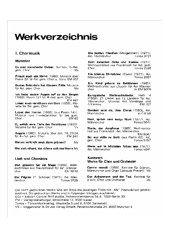Catalogue raisonné of Dietrich von Bausznern