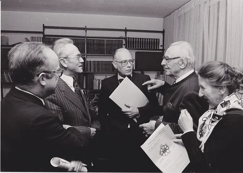 avec Carl Orff, 1980