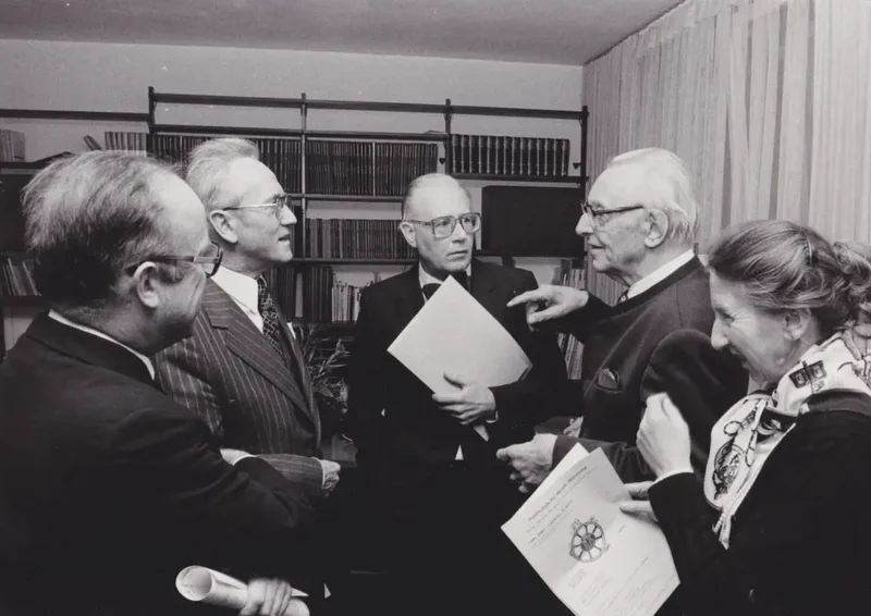 mit Carl Orff, 1980