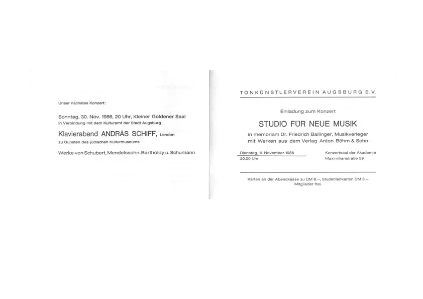 Programme de l'UA op. 82b