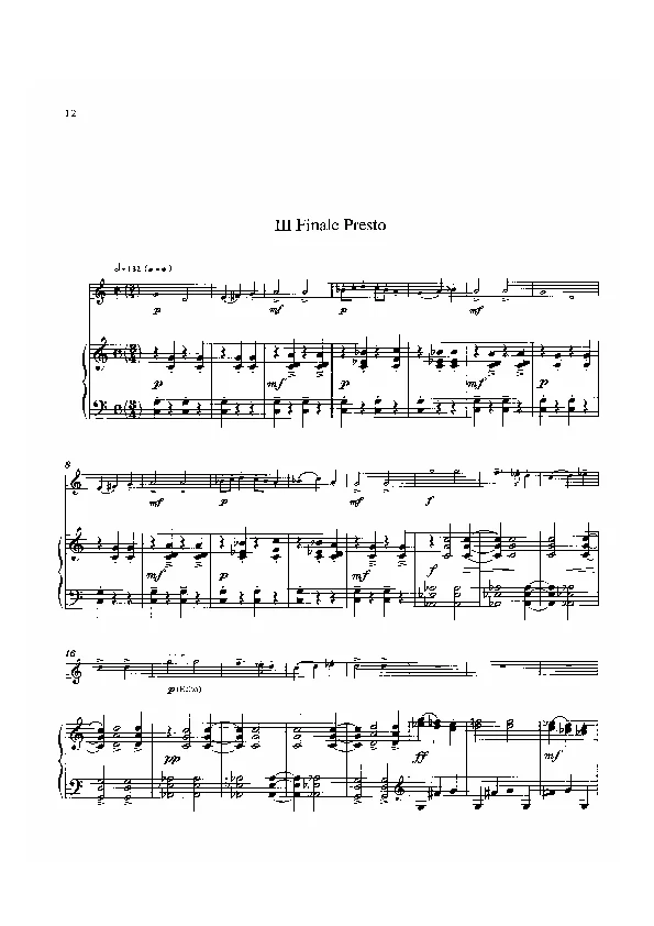 Bertold Hummel: Sonatina for Horn, Op. 75a, No. 3 (sheet music)
