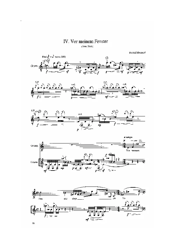 Bertold Hummel: Phantasus - Liederzyklus, op. 93, 4 (Noten)