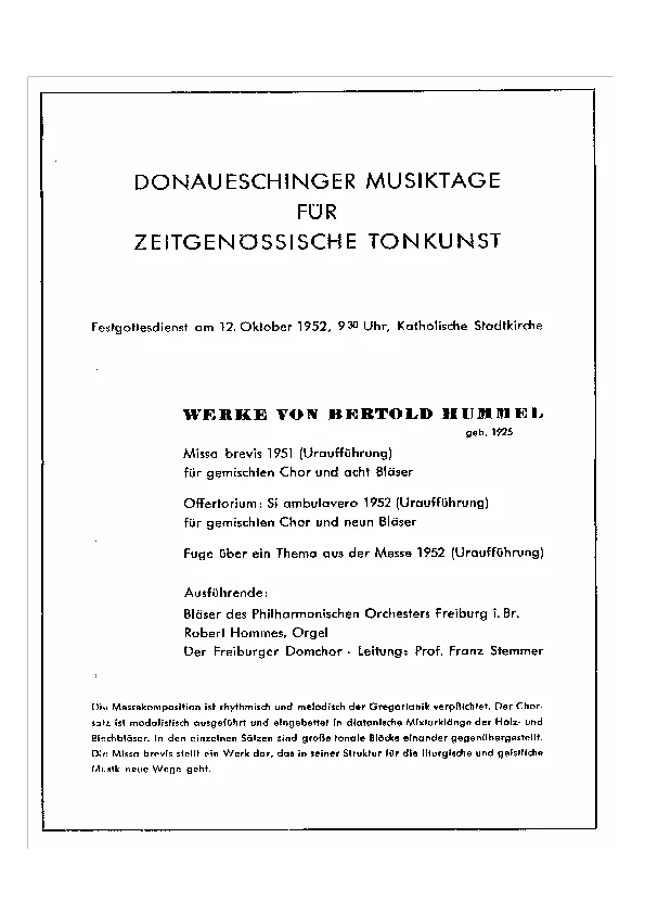 Programm der UA
