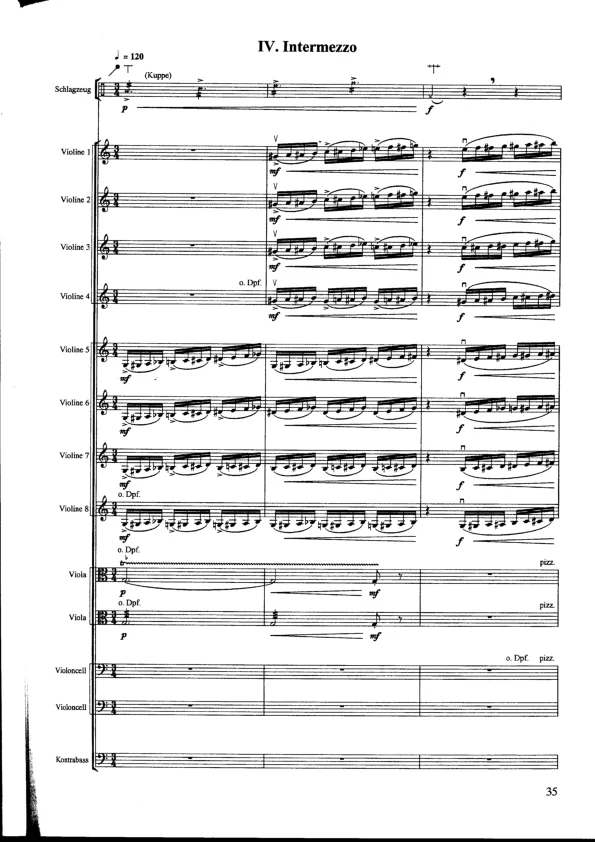 Bertold Hummel : Aphorismes sur B-A-C-H, op. 105, n° 4 (partition)