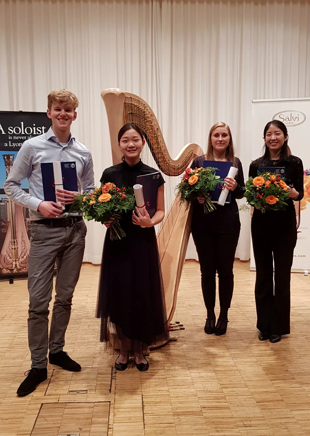 v.l: Johannes Willemze, Hyejin Kim, Julia Kräuter, Shiho Minami