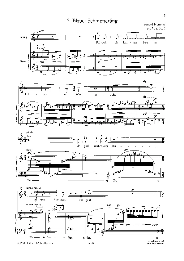 Bertold Hummel: 6 Hesse-Lieder, op. 71a, 3 (Noten)