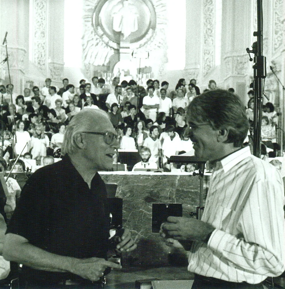 Bertold Hummel et Siegfried Koesler, Wurtzbourg, juillet 1989
