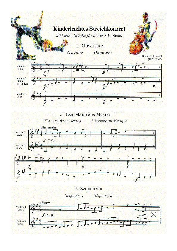 Bertold Hummel : Concerto pour cordes « Kinderleicht » (partition)