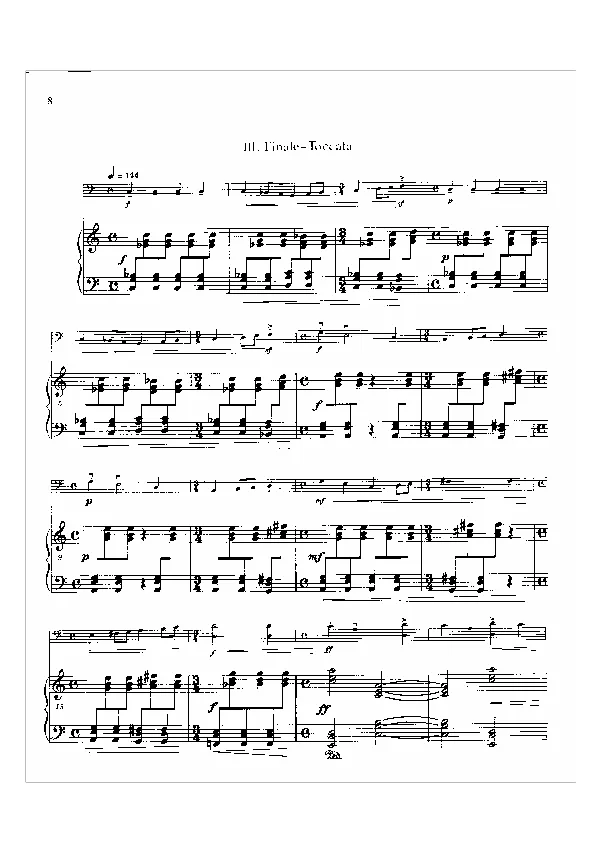Bertold Hummel : Sonatine, op. 52a, n° 3 (partition)