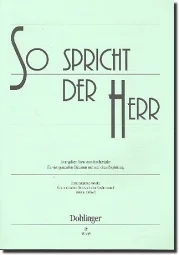 Hellgrünes Notenheft-Cover, Titel „So spricht der Herr“, Doblinger