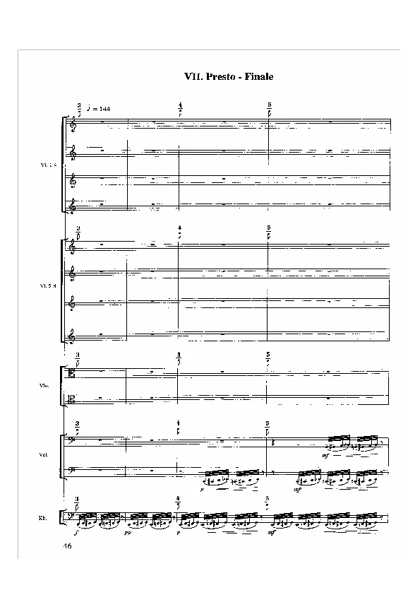 Bertold Hummel: Kaleidoscope for Strings, Op. 104, No. 7 (sheet music)