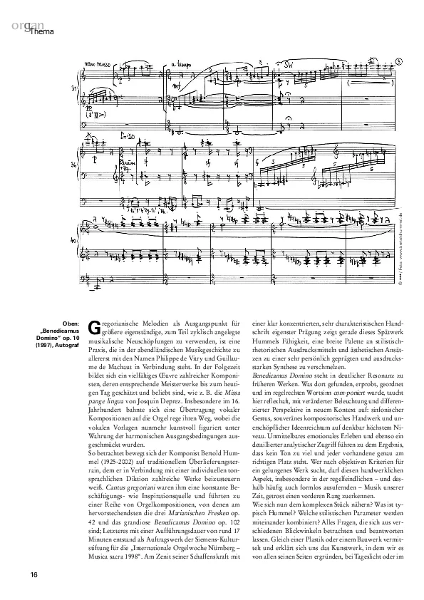 P. Wittrich : Benedicamus Domino, op. 102