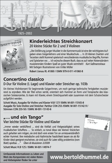 op. 103b Werbeanzeige