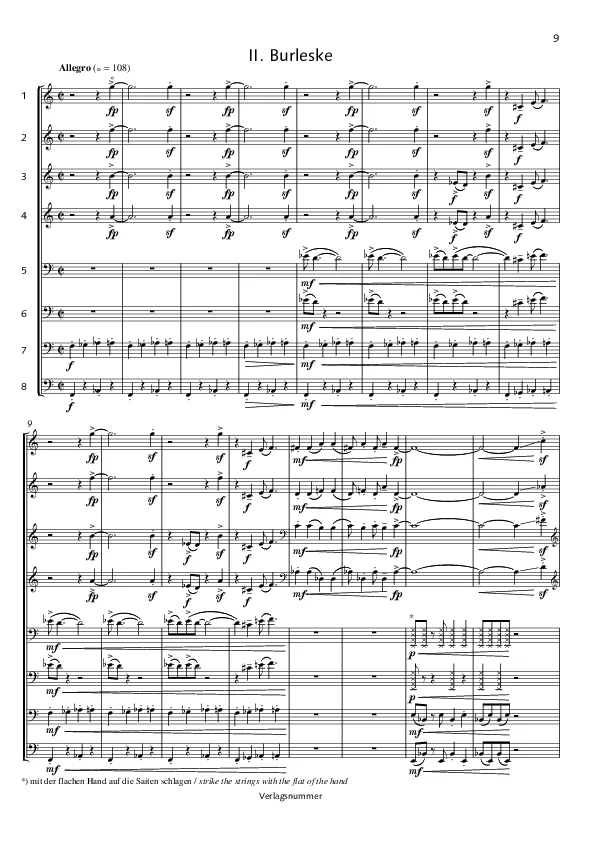 Bertold Hummel : Sinfonia piccola, op. 66, n° 2 (partition)