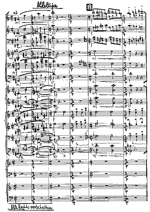 Bertold Hummel: Graduale 1968 - Alleluja (Partitur)