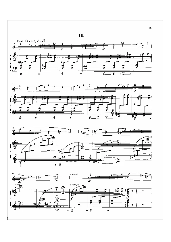 Bertold Hummel: Sonata brevis for recorder, Op. 87b, No. 3 (sheet music)
