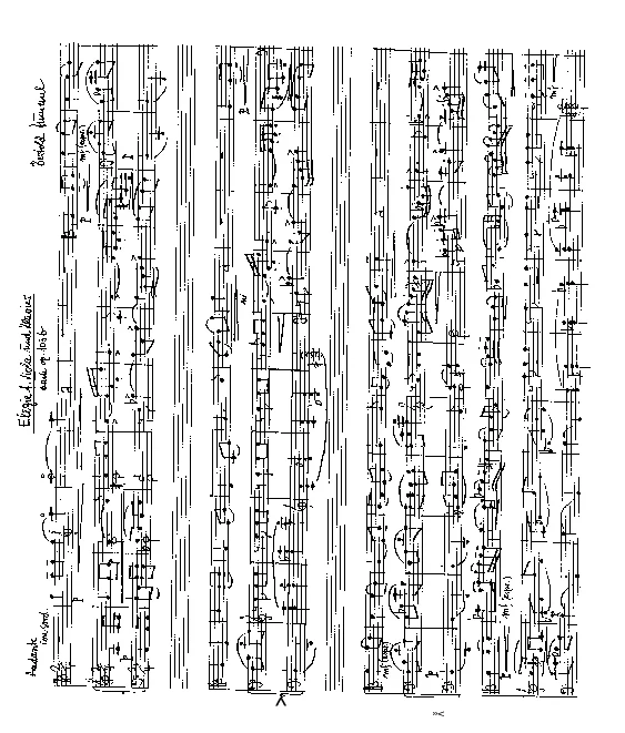Bertold Hummel : Élégie pour alto et piano, extraite de l'op. 103b (manuscrit)