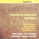 CD cover for ‘Klangspuren – Contemporary Chamber Music with the Hackbrett’ (Vogt&Fritz), featuring works by Herbert Baumann, Waldram Hollfelder, Bertold Hummel and Richard Leistner-Mayer.