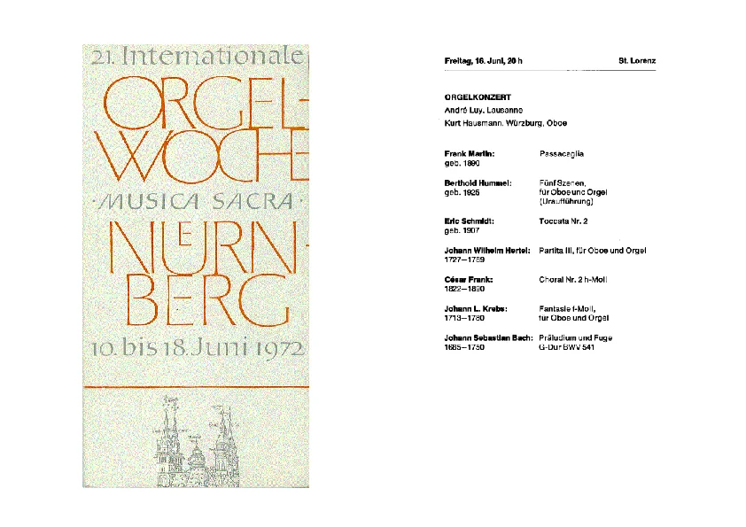 Programm der UA op. 45