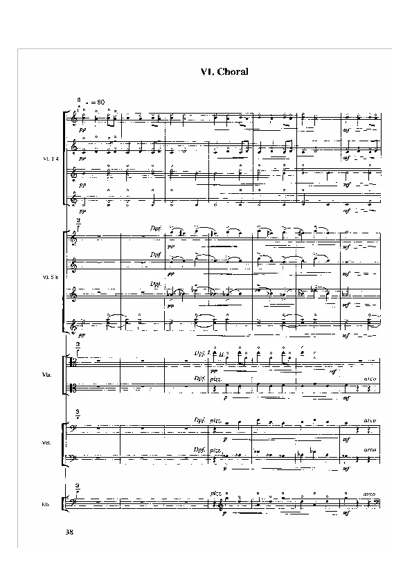 Bertold Hummel: Kaleidoscope for Strings, Op. 104, No. 6 (sheet music)