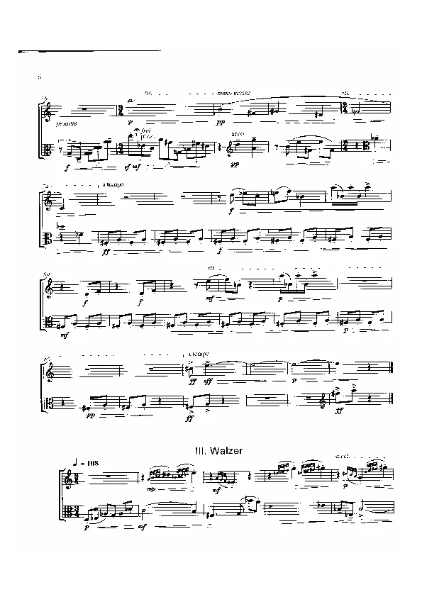 Bertold Hummel: Divertimento, Op. 62b, No. 3 (sheet music)