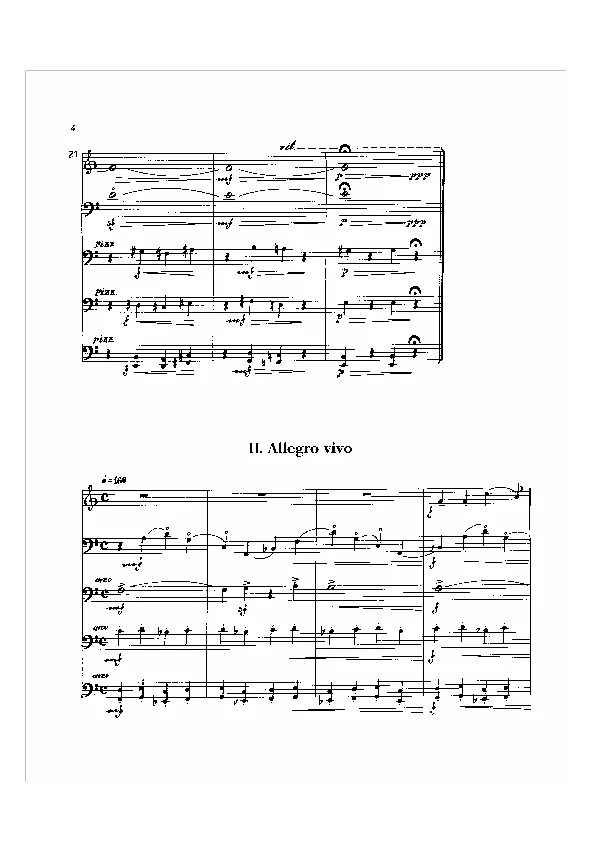 Bertold Hummel : Paraphrases, op. 59e, n° 2 (partition)