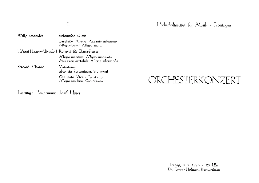 Programm der UA op. 39 (1970)