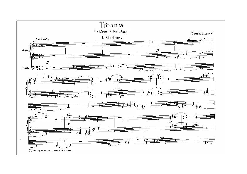 Bertold Hummel : op. 12, n° 1 (partition)