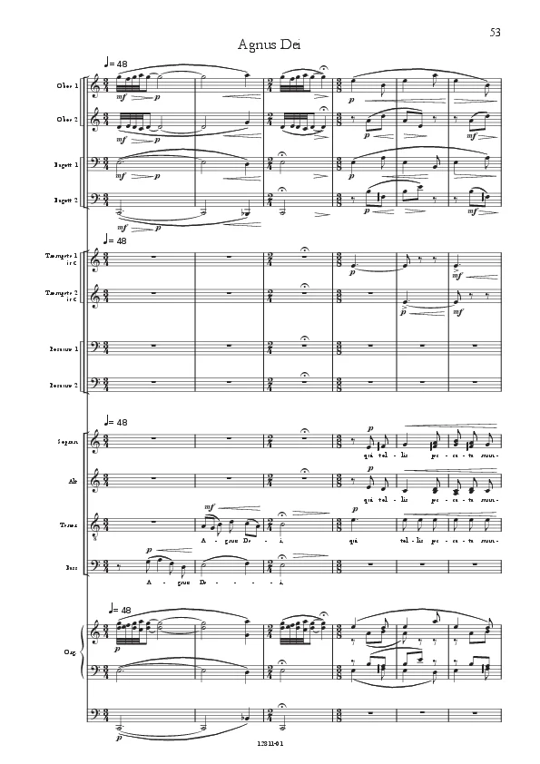 Bertold Hummel : Missa brevis, op. 5a, 5 (partition)