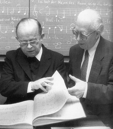 Paul Werner Scheele and Bertold Hummel, Würzburg 1989