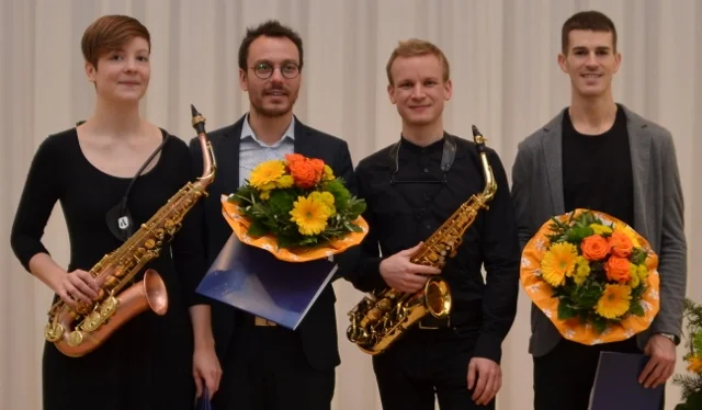 v.l: Christina Bernhard, Joaquin Sáez Belmonte, Andreas Mader, Carlos Gimenez Martinez