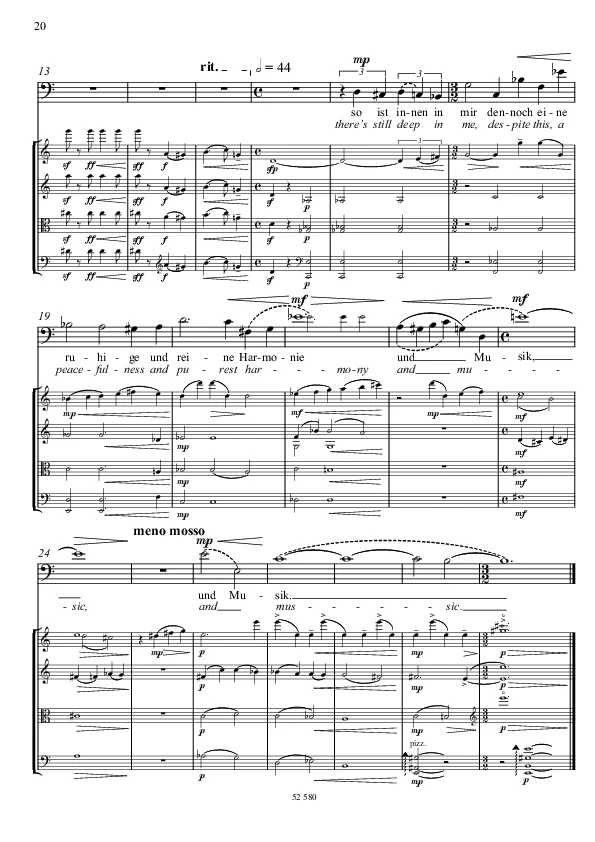 Bertold Hummel : 8 fragments de Van Gogh, op. 84, n° 5 et 6 (partition)