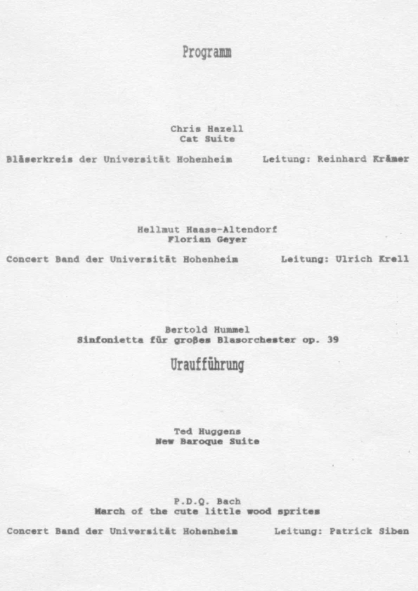 Programm der UA op. 39 (1990)