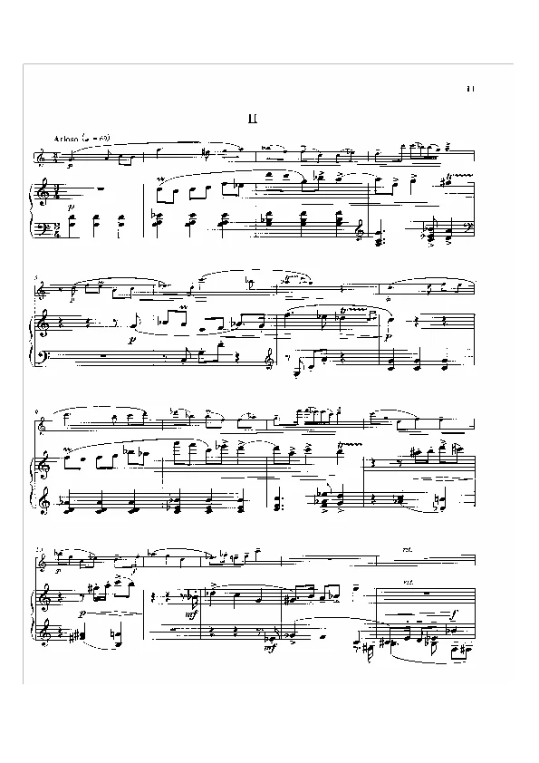 Bertold Hummel: Sonata brevis for recorder, Op. 87b, No. 2 (sheet music)