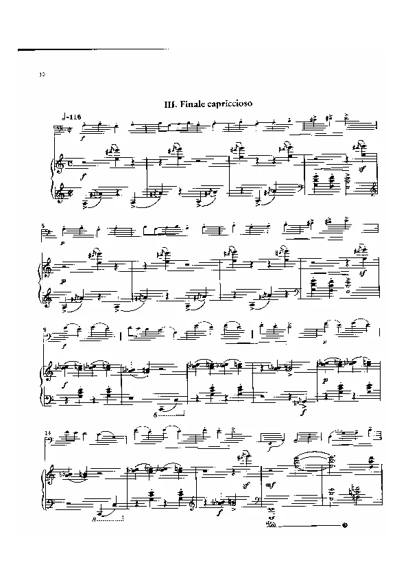 Bertold Hummel : Sonatine pour contrebasse, op. 69b, 3 (partition)