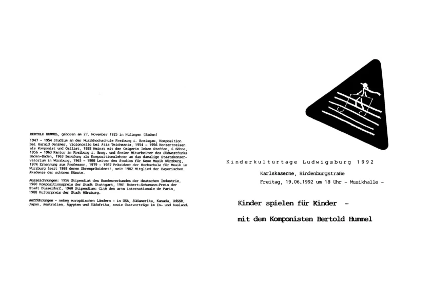 Programme de l'UA op. 95b