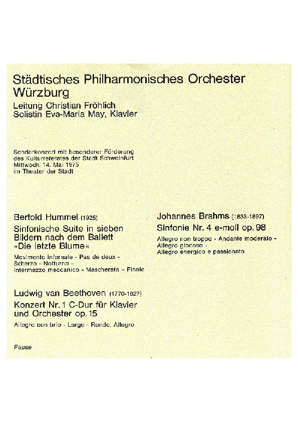 Programme de l'UA op. 55b