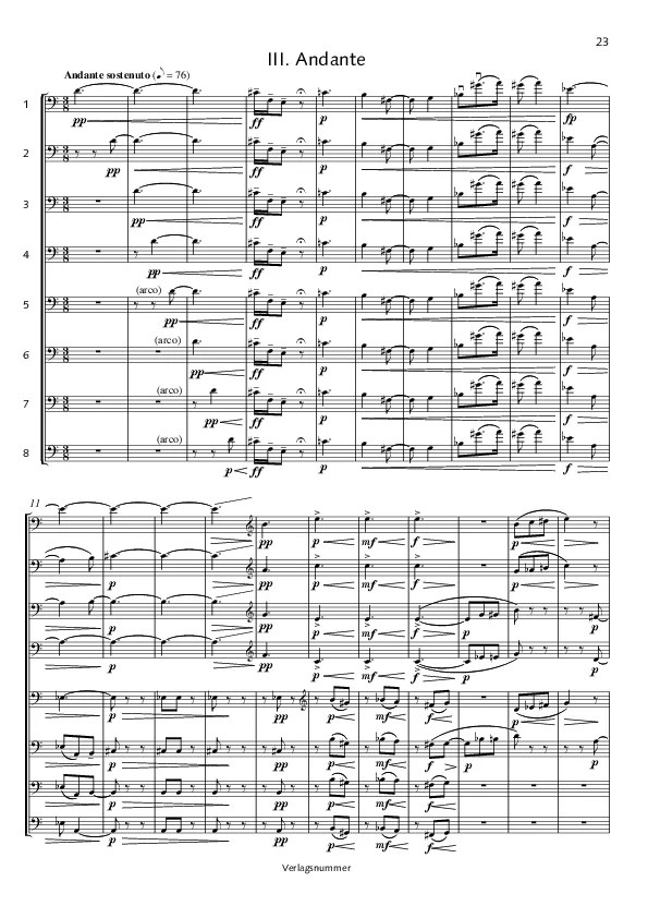 Bertold Hummel : Sinfonia piccola, op. 66, n° 3 (partition)