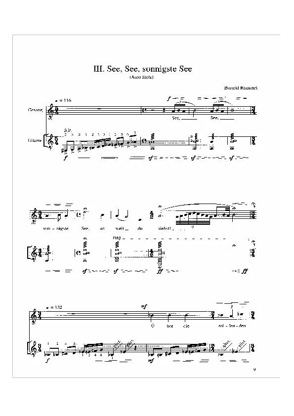 Bertold Hummel: Phantasus - Liederzyklus, op. 93, 3 (Noten)
