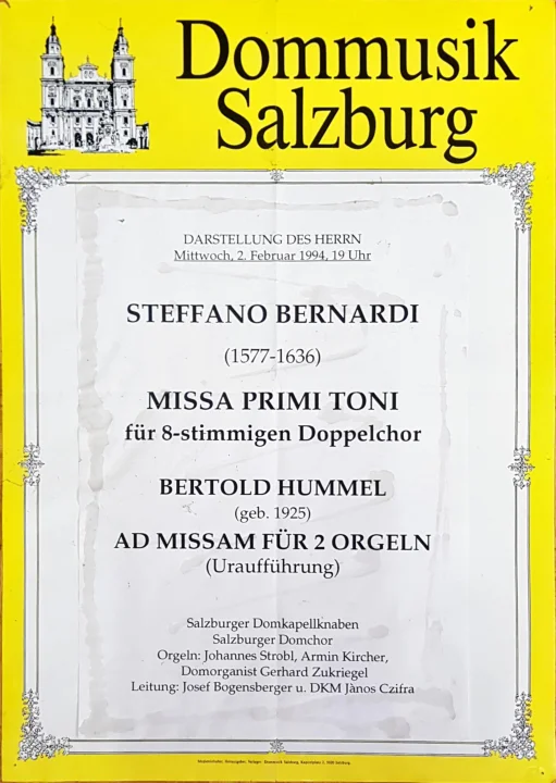 Programm der UA op. 97f