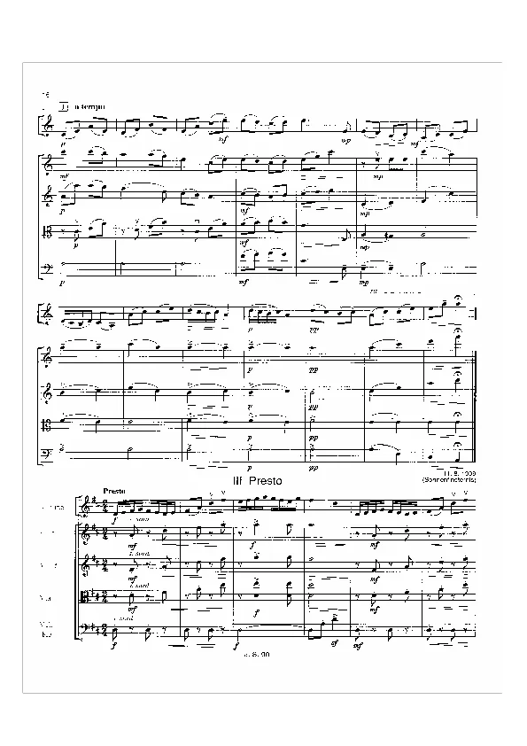 Bertold Hummel: Concertino classico für Violine, op. 103b, 2 (Partitur Noten)