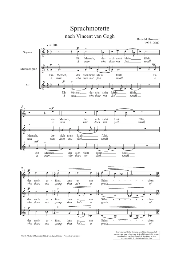 Motet de proverbes imprimé