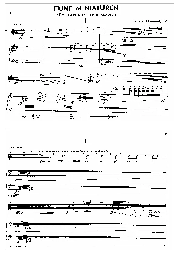 Bertold Hummel : op. 34 (partition)