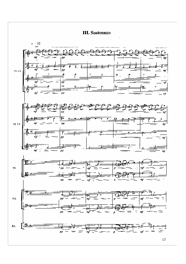 Bertold Hummel: Kaleidoscope for Strings, Op. 104, No. 3 (sheet music)