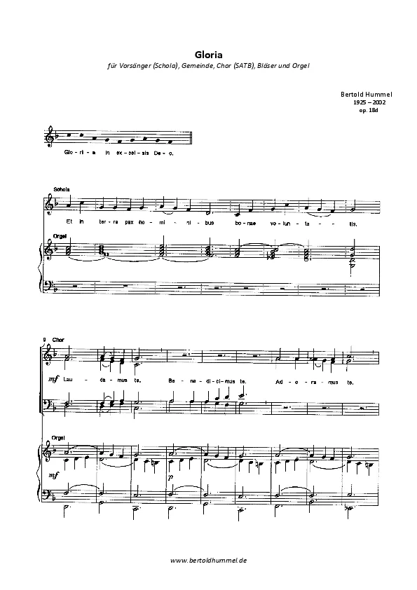 Bertold Hummel : Op. 18d, n° 2 (partition)