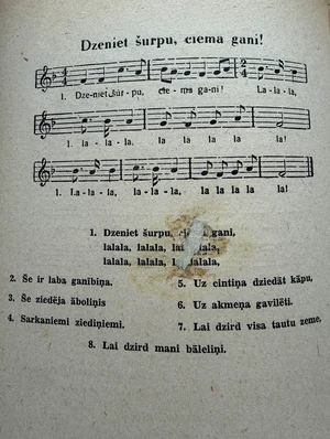 Lettisches Volkslied in Paraphrase I