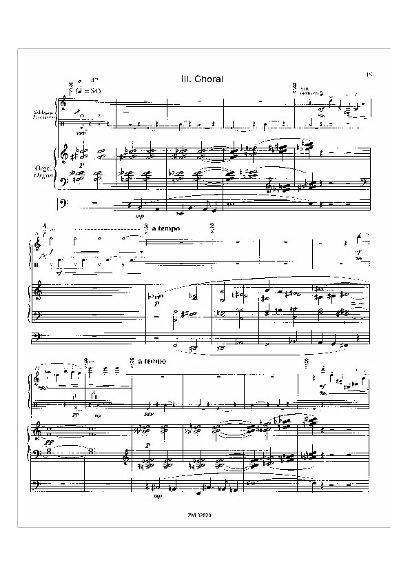 Bertold Hummel: in honorem für Orgel und Schlagzeug, op. 98a, 3 (Noten)
