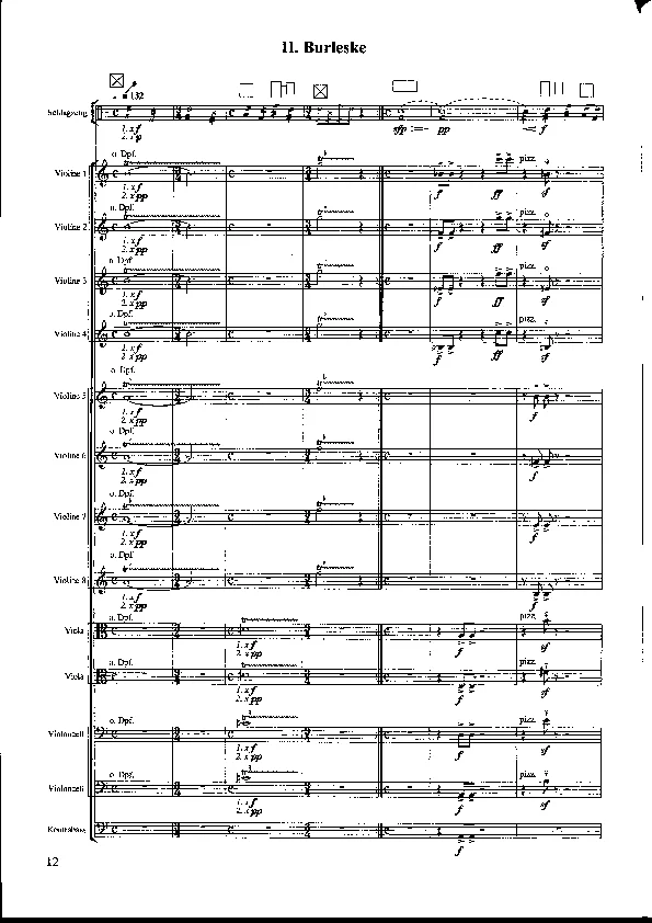 Bertold Hummel : Aphorismes sur B-A-C-H, op. 105, n° 2 (partition)
